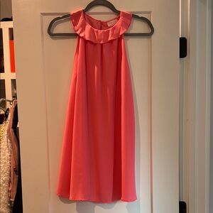 Pink Lily Coral Halter Dress